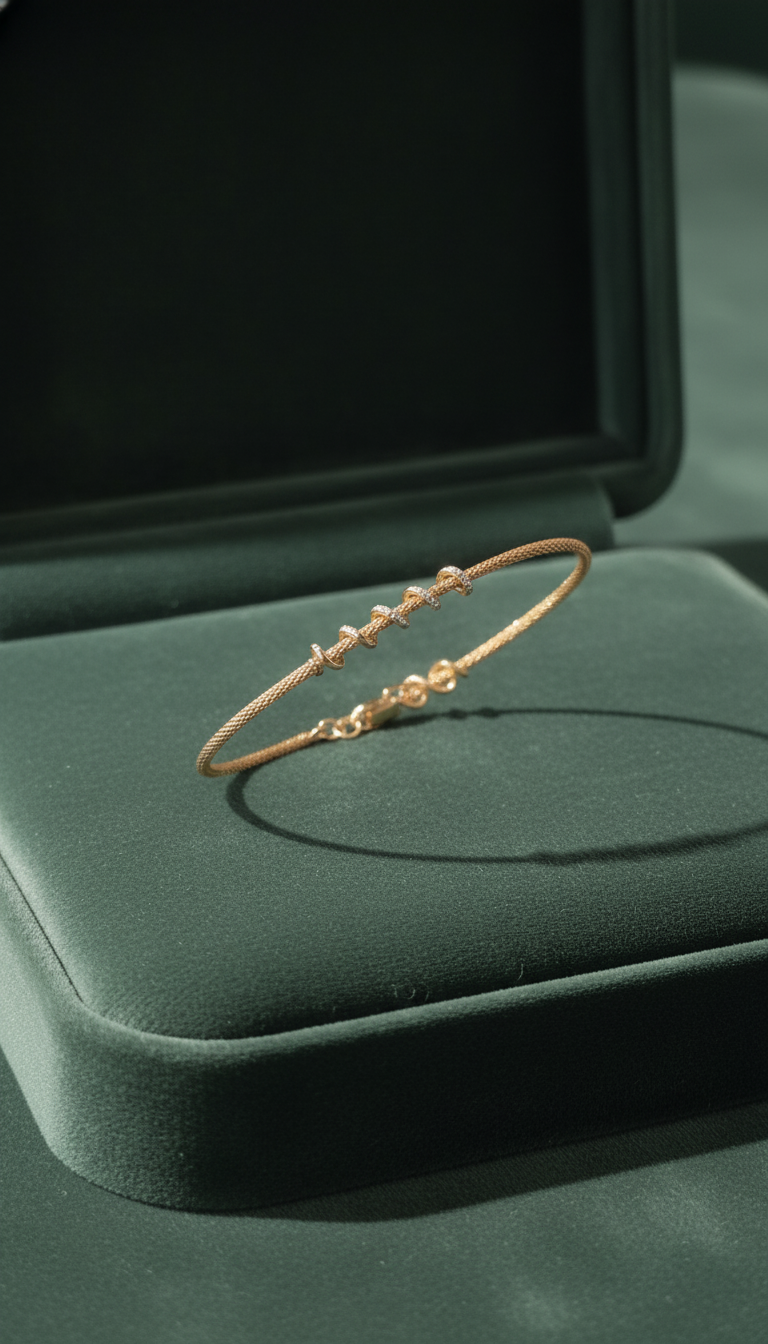 43 دستبند طلا کد محصول 1043 - Image 1